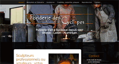 Desktop Screenshot of fonderiedescyclopes.com
