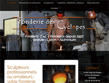 Tablet Screenshot of fonderiedescyclopes.com